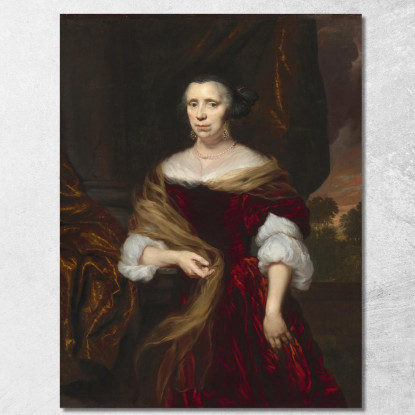 Ritratto Di Una Dama 4 Nicolaes Maes nma17 quadro stampato su tela