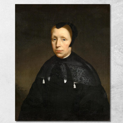 Ritratto Di Una Vedova Nicolaes Maes nma22 quadro stampato su tela
