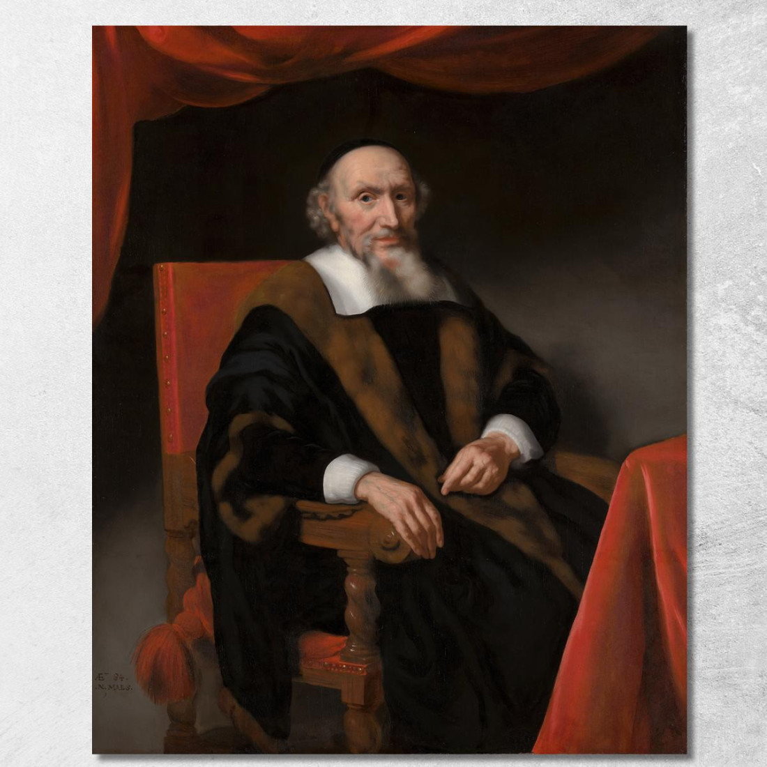 Ritratto Di Jacob Trip Nicolaes Maes nma28 quadro stampato su tela