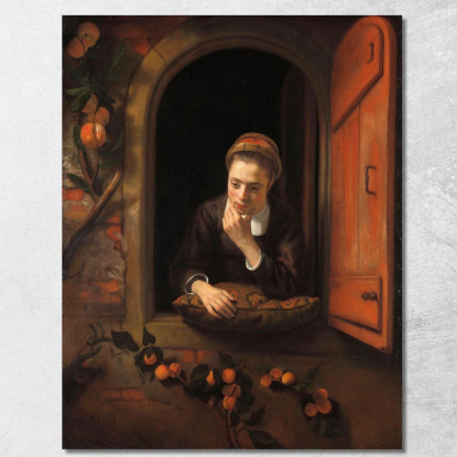 Il Sognatore Ad Occhi Aperti Nicolaes Maes nma36 quadro stampato su tela