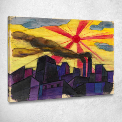 Fabriksstadt Karl Wiener kwn174 quadro stampato su tela