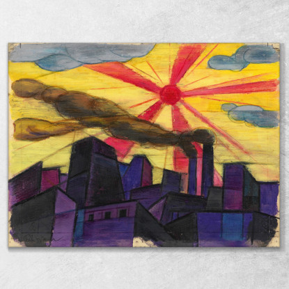 Fabriksstadt Karl Wiener kwn174 quadro stampato su tela
