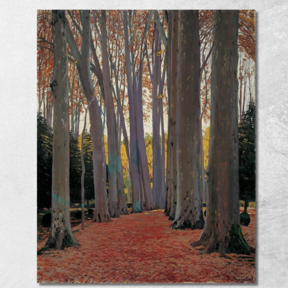 Viale Dei Platani Santiago Rusiñol srs2 quadro stampato su tela