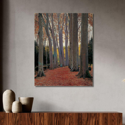 Viale Dei Platani Santiago Rusiñol srs2 quadro stampato su tela