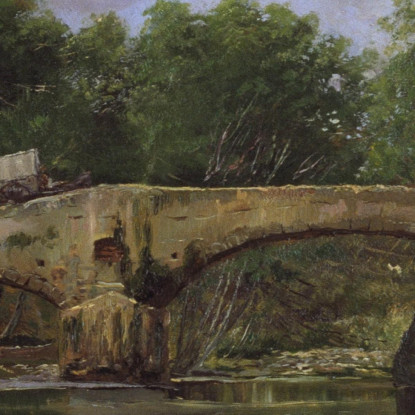 Ponte Su Un Fiume Santiago Rusiñol srs5 quadro stampato su tela