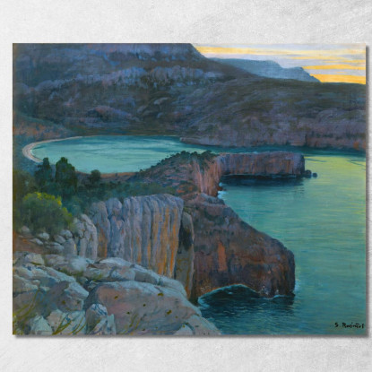 Cala Grisa Santiago Rusiñol srs6 quadro stampato su tela