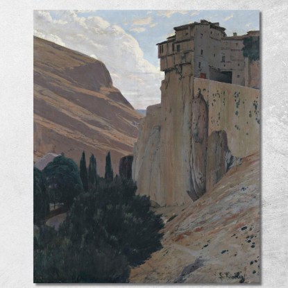 Case Sospese Di Cuenca Santiago Rusiñol srs8 quadro stampato su tela
