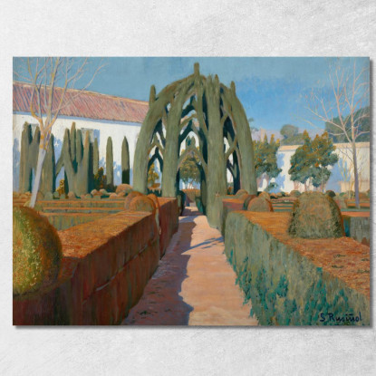 Il Giardino Della Ballerina Granada Santiago Rusiñol srs9 quadro stampato su tela