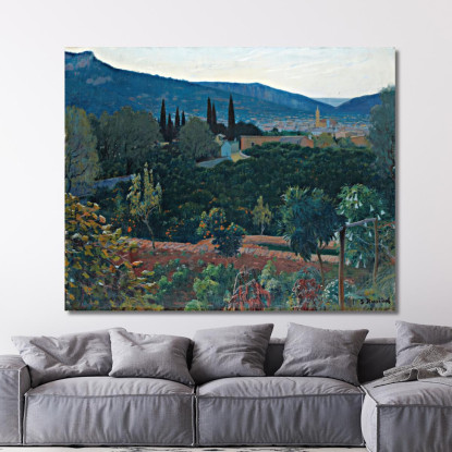 La Valle Di Sóller Santiago Rusiñol srs11 quadro stampato su tela