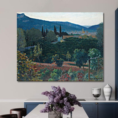 La Valle Di Sóller Santiago Rusiñol srs11 quadro stampato su tela