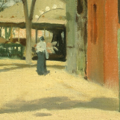 Ingresso Al Parco Del Moulin De La Galette Santiago Rusiñol srs12 quadro stampato su tela