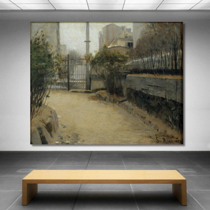Giardino Di Montmartre Santiago Rusiñol srs14 quadro stampato su tela