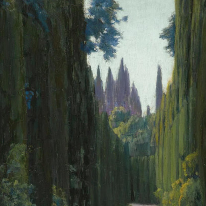 Giardini Del Generalife Granada Santiago Rusiñol srs15 quadro stampato su tela