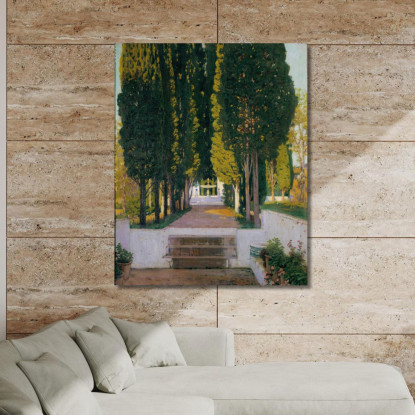 Giardini Del Generalife Santiago Rusiñol srs16 quadro stampato su tela