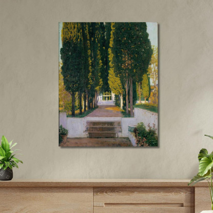 Giardini Del Generalife Santiago Rusiñol srs16 quadro stampato su tela