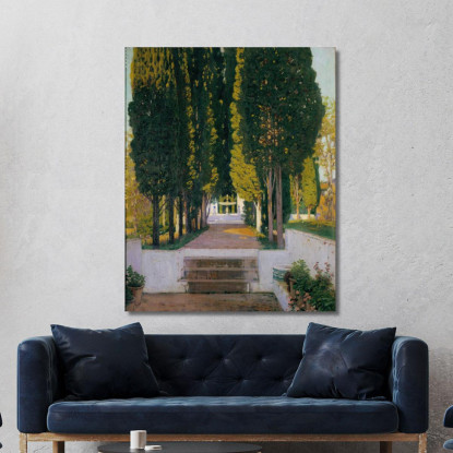 Giardini Del Generalife Santiago Rusiñol srs16 quadro stampato su tela