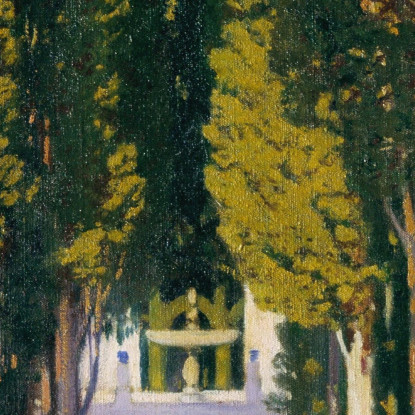 Giardini Del Generalife Santiago Rusiñol srs16 quadro stampato su tela
