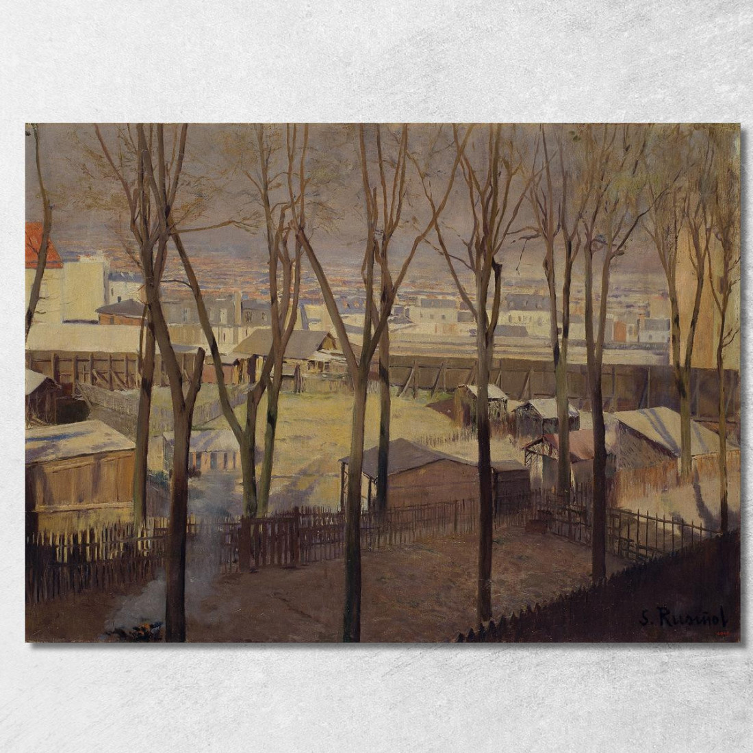 La Butte Santiago Rusiñol srs20 quadro stampato su tela