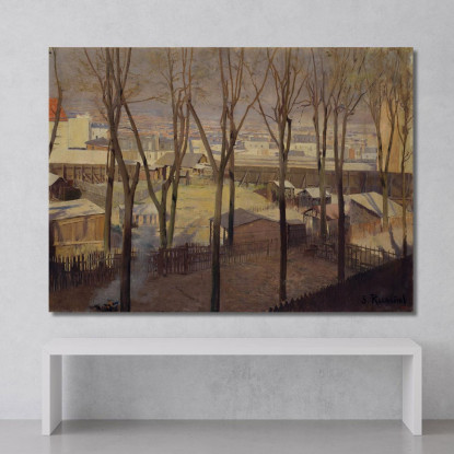 La Butte Santiago Rusiñol srs20 quadro stampato su tela