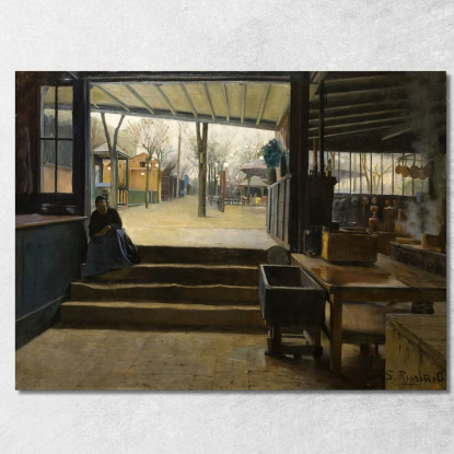 Laboratorio Della Galette Santiago Rusiñol srs22 quadro stampato su tela