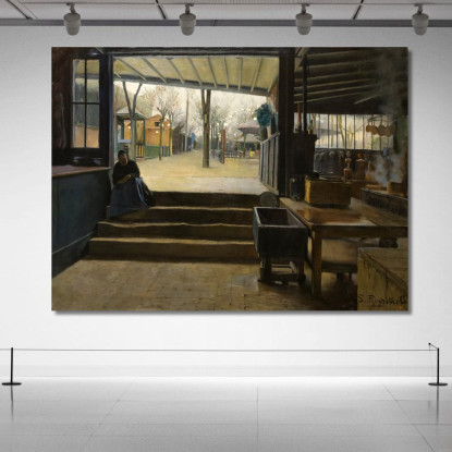Laboratorio Della Galette Santiago Rusiñol srs22 quadro stampato su tela