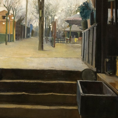 Laboratorio Della Galette Santiago Rusiñol srs22 quadro stampato su tela