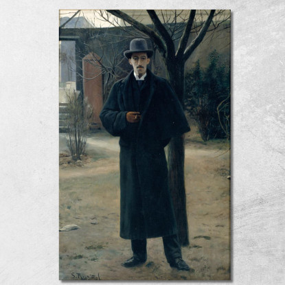 Ritratto Di Miquel Utrillo Santiago Rusiñol srs32 quadro stampato su tela