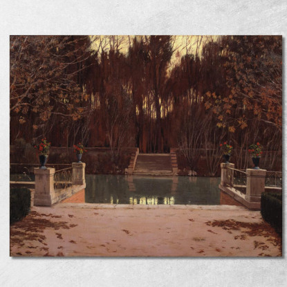 Il Pontile Santiago Rusiñol srs38 quadro stampato su tela