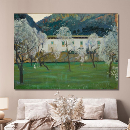 Fattoria Bianca Bunyola Maiorca Santiago Rusiñol srs40 quadro stampato su tela