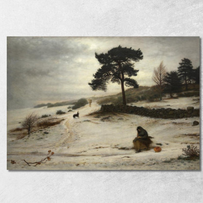Soffia Soffia Vento Invernale Sir John Everett Millais jem4 quadro stampato su tela