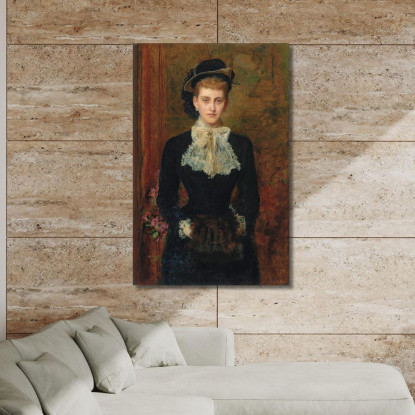 Contessa De Pourtalès Precedentemente Mrs. Sebastian Schlesinger Sir John Everett Millais jem7 quadro stampato su tela