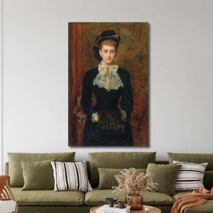 Contessa De Pourtalès Precedentemente Mrs. Sebastian Schlesinger Sir John Everett Millais jem7 quadro stampato su tela