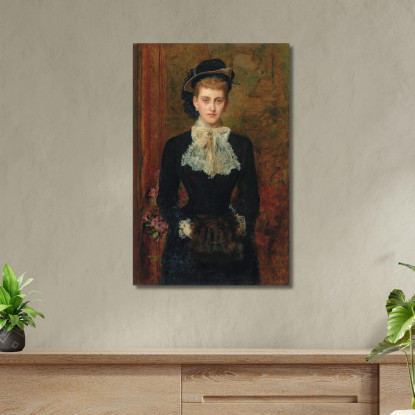 Contessa De Pourtalès Precedentemente Mrs. Sebastian Schlesinger Sir John Everett Millais jem7 quadro stampato su tela