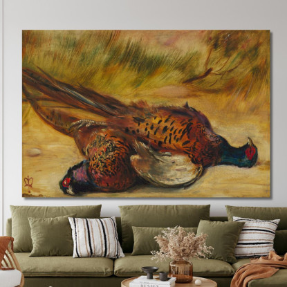 Fagiani Morti Sir John Everett Millais jem8 quadro stampato su tela