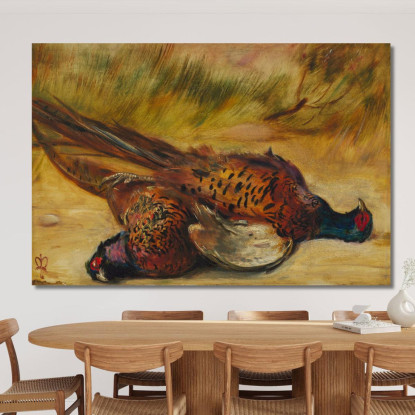 Fagiani Morti Sir John Everett Millais jem8 quadro stampato su tela