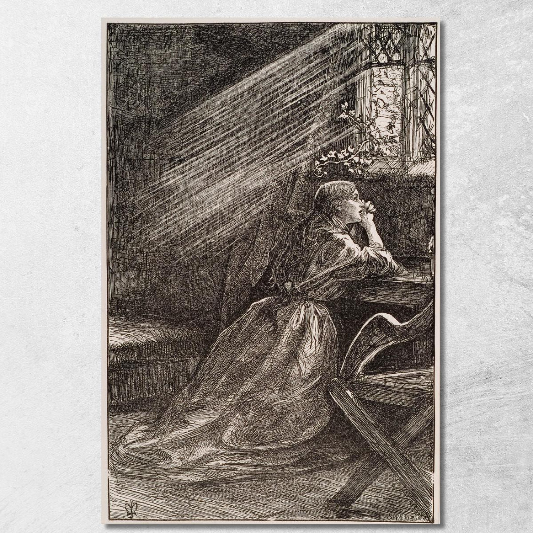 Irene Sir John Everett Millais jem13 quadro stampato su tela