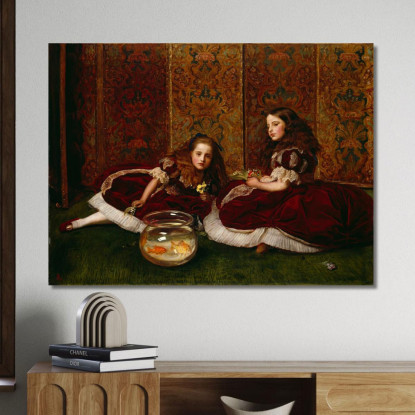 Ore Di Svago Sir John Everett Millais jem15 quadro stampato su tela