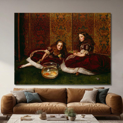Ore Di Svago Sir John Everett Millais jem15 quadro stampato su tela