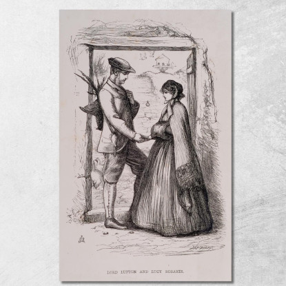 Lord Lufton E Lucy Robarts Sir John Everett Millais jem16 quadro stampato su tela