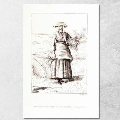 Passaggi Dalle Poesie Di Thomas Hood – Ruth Sir John Everett Millais jem21 quadro stampato su tela