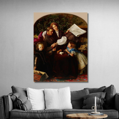 Pace Conclusa Sir John Everett Millais jem22 quadro stampato su tela