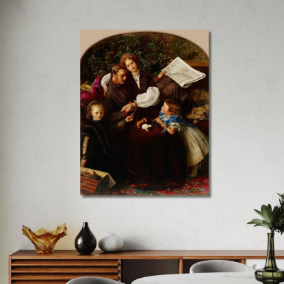 Pace Conclusa Sir John Everett Millais jem22 quadro stampato su tela