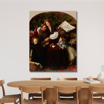 Pace Conclusa Sir John Everett Millais jem22 quadro stampato su tela
