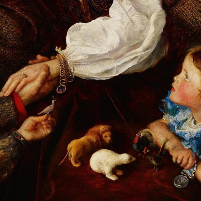 Pace Conclusa Sir John Everett Millais jem22 quadro stampato su tela