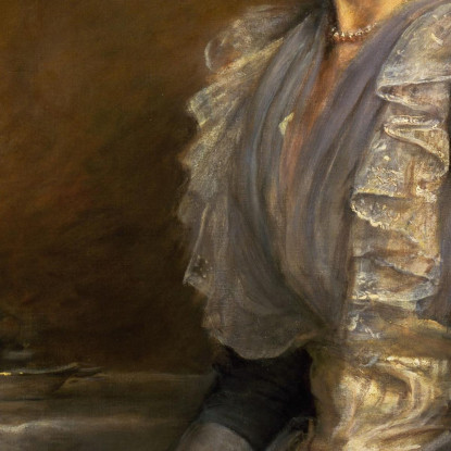 Ritratto Di Mary Endicott (Morta Nel 1957) Mrs. Joseph Chamberlain Sir John Everett Millais jem30 quadro stampato su tela