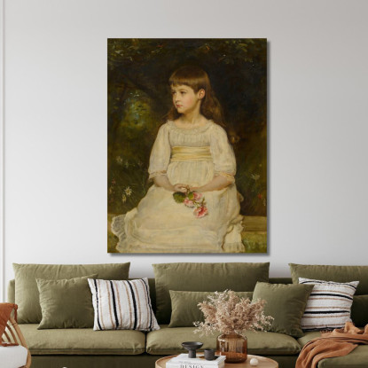 Ritratto Di Miss Scott Figlia Del Defunto Thomas Alexander Scott Di Filadelfia Sir John Everett Millais jem32 quadro stampato s