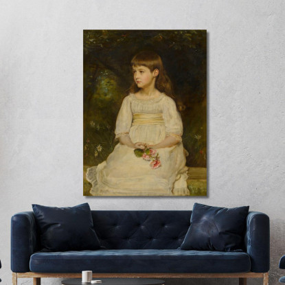 Ritratto Di Miss Scott Figlia Del Defunto Thomas Alexander Scott Di Filadelfia Sir John Everett Millais jem32 quadro stampato s