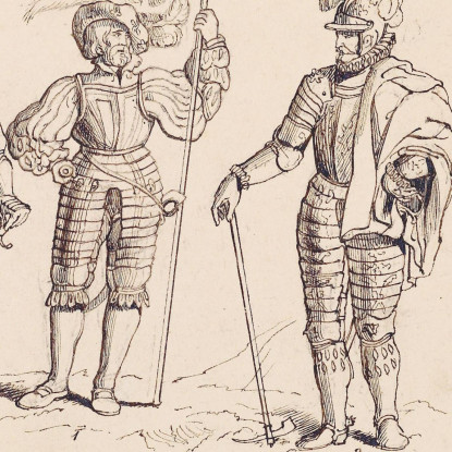 Schizzi Di Armature – Studio Per Enrico Viii 2 Sir John Everett Millais jem35 quadro stampato su tela