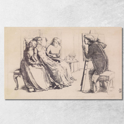 Sant'Agnese Dell'Intercessione Sir John Everett Millais jem39 quadro stampato su tela