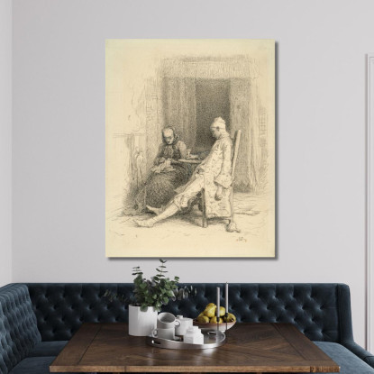 Barry Lyndon Di Thackeray – Gli Ultimi Giorni Di Barry Lyndon Sir John Everett Millais jem43 quadro stampato su tela